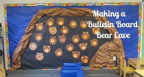 Making A Bear Cave In Preschoolteaching The Little People Camping