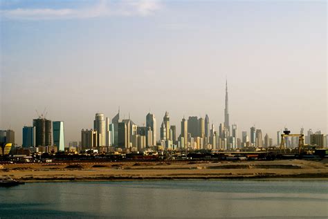 Dubai Skyline From Port Rashid Feb 2012 Sony Shaun Flickr