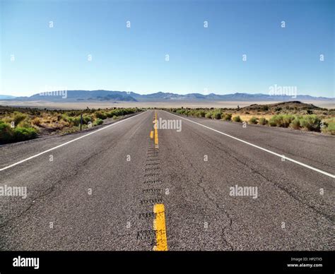 State Route 190 In Death Valley National Park California Usa Stock