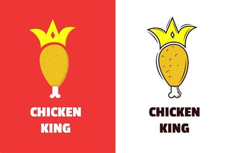 Premium Vector Chicken King Fast Food Chicken Restaurant Logo Design