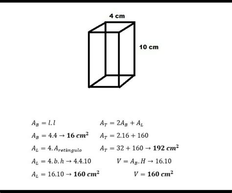 Calcular O Volume De Um Prisma Quadrangular Regular Printable