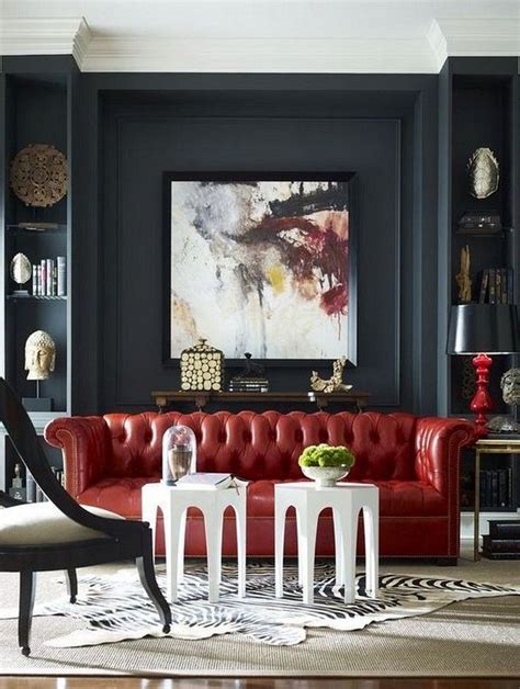 20 top modern red sofa design ideas for living room in 2020 red living room decor red sofa