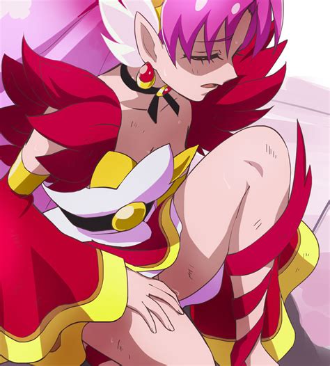 Akagi Towa And Cure Scarlet Precure And 1 More Drawn By Haruyama