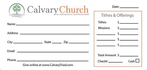 Church Offering Envelopes Templates Free Custom Church Fering Envelopes