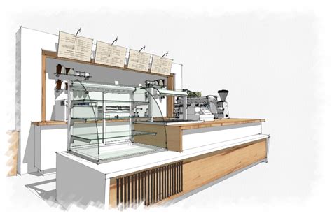 Cafeteria Style Counter Layouts Diseño De Cafetería Diseño De