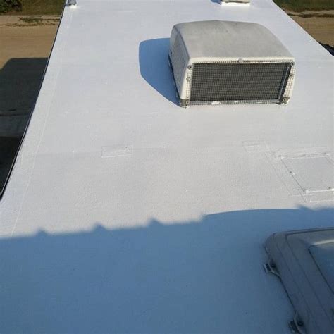 Level the area using sandpaper. RV Roofs - Liquid Rubber RV Roof Coating - Liquid Rubber US Online Store