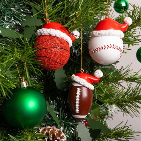 Santa Sport Baseball Hanging Christmas Tree Decorationsbauble Etsy
