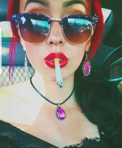 Pin On Red Lips And Smoking