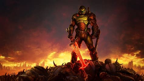 Doom Eternal 4k Wallpaper Doomguy Doom Slayer 2020 Games Images