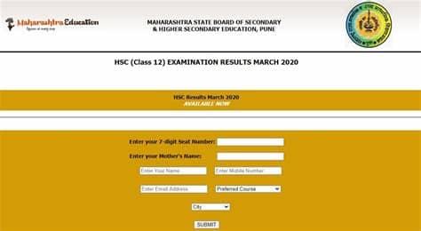 The maharashtra board hsc results 2019 was announced on 28th may 2019 at 1pm on the websites, www.examresults.net and. www.hscresult.mkcl.org 2020 12th Class Name Wise results ...