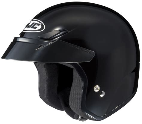 Hjc Adult Cs 5n Solid Black 34 Open Face Motorcycle Helmet Dot Ebay