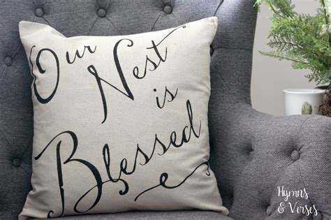 This bless our nest custom pillow or pillow cover is perfect for adding a touch of modern cottage chic to a living room, bedroom or. "Our Nest is Blessed" Pillow Cover Giveaway - Hymns and Verses