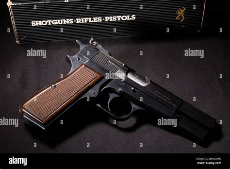 Browning High Power Pistol Stock Photo Alamy