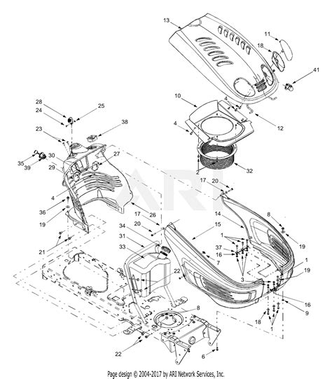 Mtd 13bt604g452 2003 Parts Diagram For Hood Fuel Tank Electrical