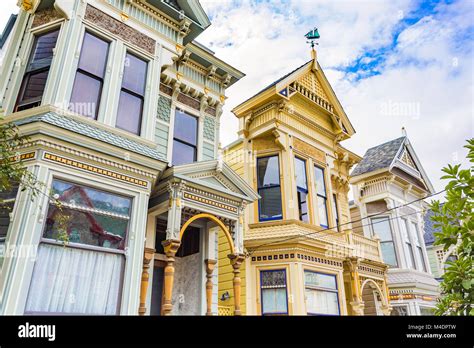 Victorian Houses In San Francisco Stock Photo Alamy