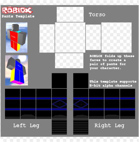 Download Black Pants Roblox Template Png Free Png Images Toppng