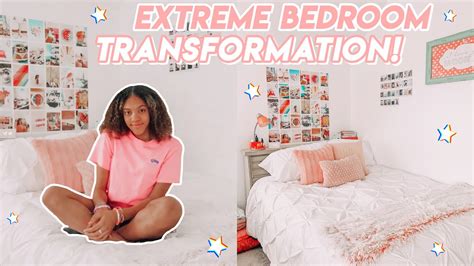 Extreme Room Makeover Transformation Aesthetictiktokpinterest Inspired Bedroom Youtube