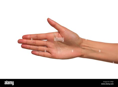 Woman And Outstretched Hand And Profile Cut Out Stock Images And Pictures