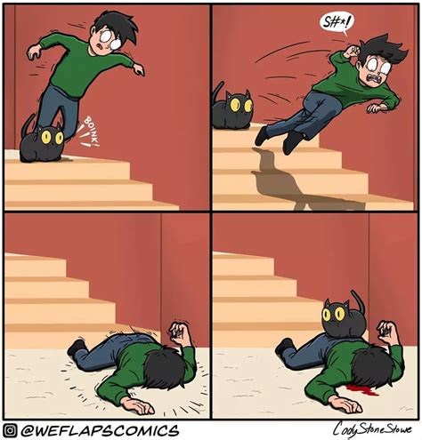 30 Hilarious Comics That Show Cats Own Their Owners