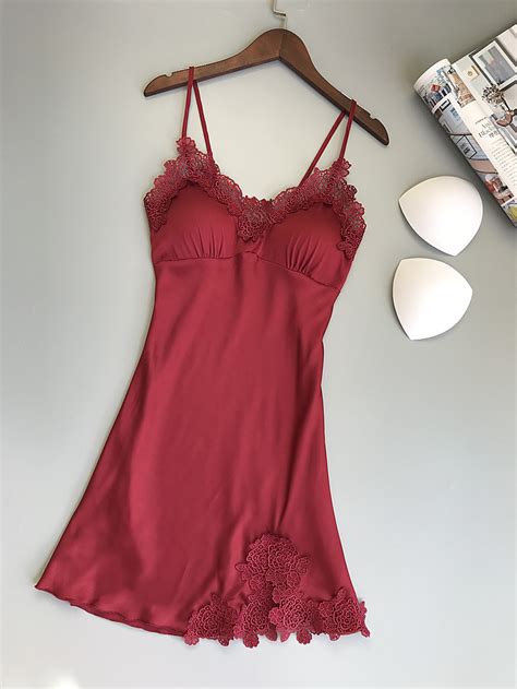Buy Lenceria Sexy Lace Nightgown Female 2018 Spring