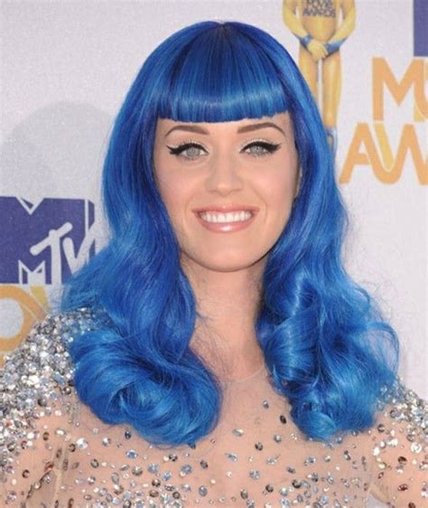 Katy Perry Trademark Blue Hair Long Hair Styles Hair Styles Blue Hair