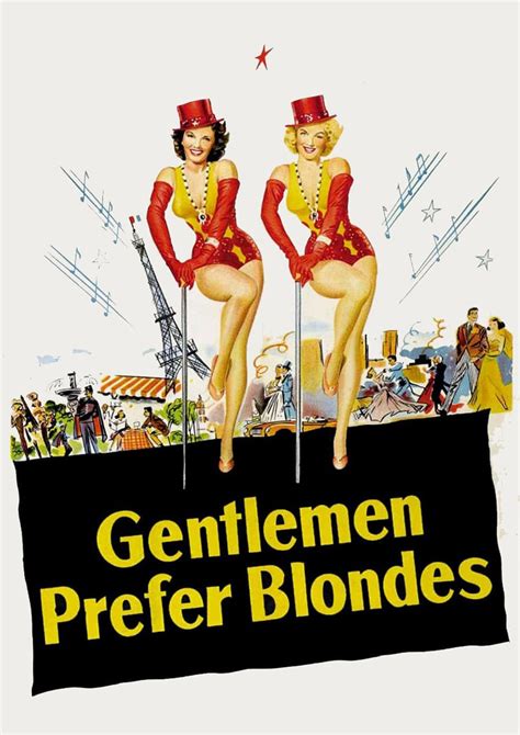 Gentlemen Prefer Blondes 1953 Poster American Musical Comedy Etsy