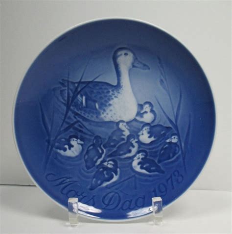 Bing And Grondahl Mothers Day Plate 1973 Duck And Ducklings Made In
