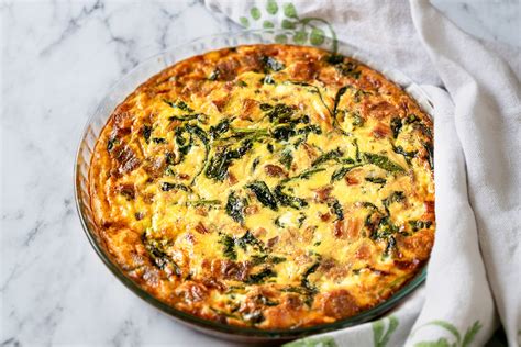 Frittata Recipe With Spinach Bacon And Cheddar
