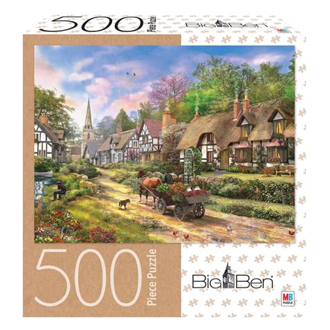 Big Ben 500 Piece Adult Jigsaw Puzzle Village Life