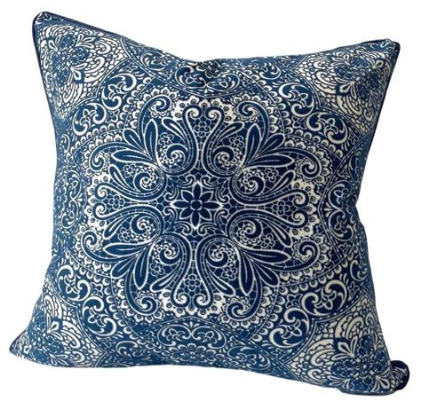 Traditional Navy And Cream Pillows Bedroomblue Throw Pillows Navy
