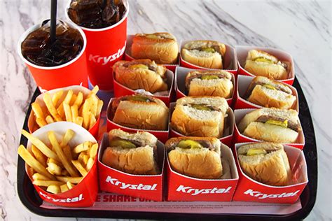 Krystal is an american fast food restaurant in the south known for small hamburger sliders. Restaurant Review - Krystal