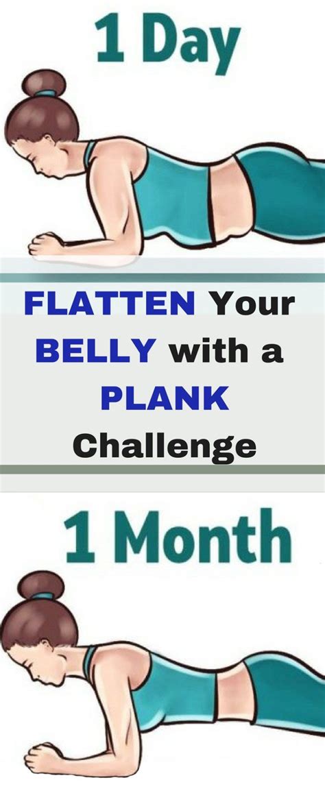 Flatten Your Belly With A Simple Plank Challenge Workout Challenge Easy Workouts Plank Challenge