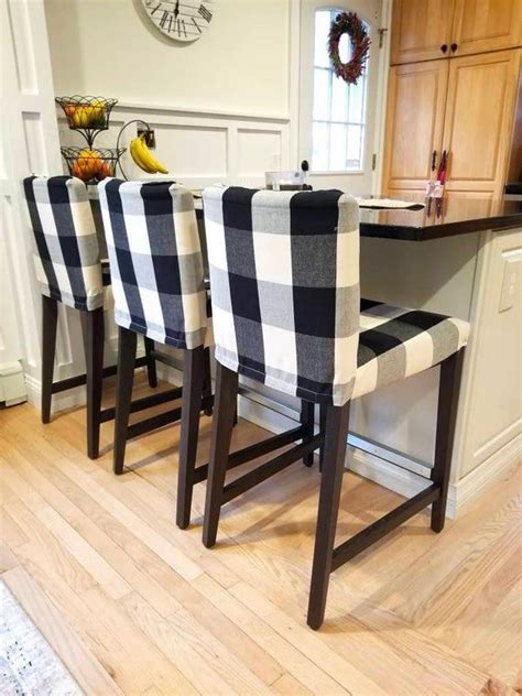 Shop ikea's collection of bar stools, kitchen counter chairs, and covers available in a variety of colors and styles, including stools with backrests. IKEA Bar Stool Chair Cover, Black Plaid Buffalo Check ...