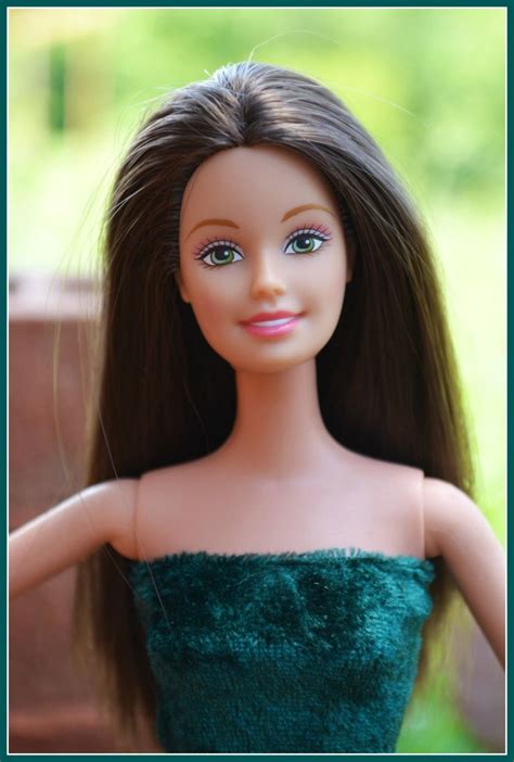 Ashes To Beauty Gem 6 Barbie Doll Restored Refurbished Re Purposed Brunette Barbie By