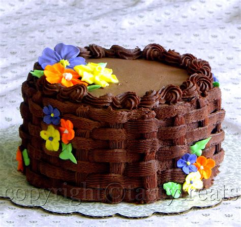 She actually designed this cake and a. chocolate buttercream icing recipe for cake decorating
