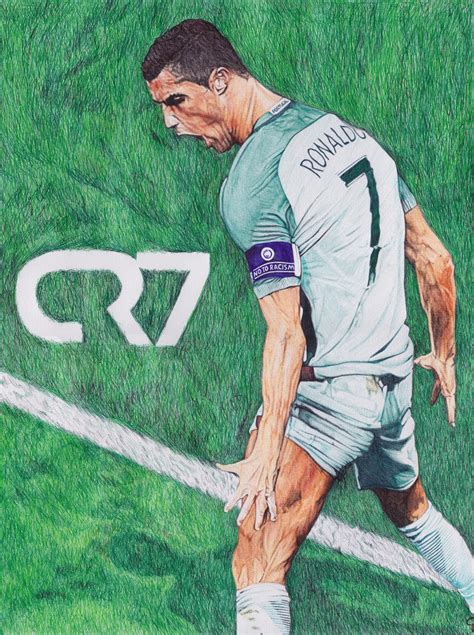 Cristiano Ronaldo Ballpoint Pen Drawing By Demoose21 On Deviantart