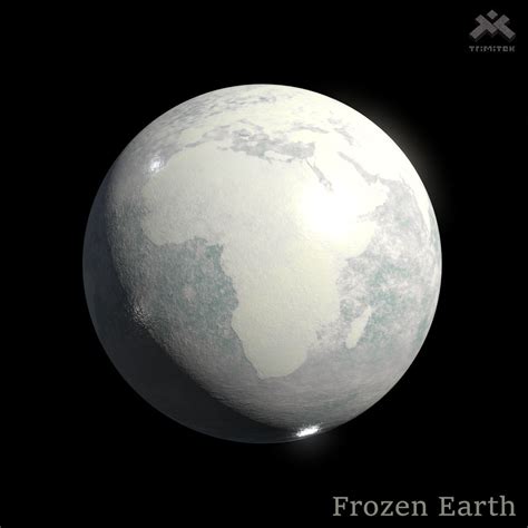 Frozen Earth Planet 8k Pbr 3d Model Cgtrader