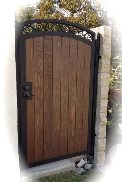 Our estate ornamental privacy fencing line combines classic ornamental steel fencing with wood or composite pickets. Steel Framed Wood Gates - Custom Steel Framed and Wood ...