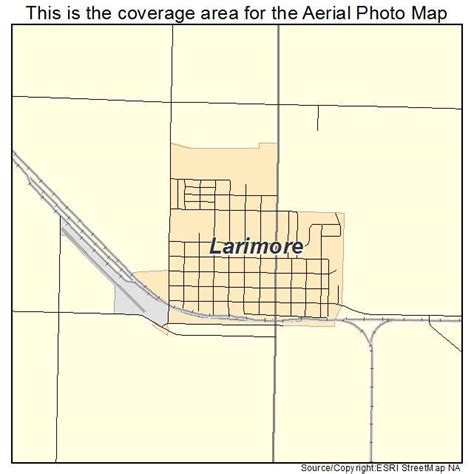 Aerial Photography Map Of Larimore Nd North Dakota