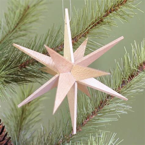 Wooden Moravian Star Ornament North Carolina Holiday Decor With