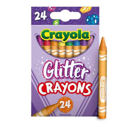 Glitter Crayons 24 Count Crayola Crayons Crayola