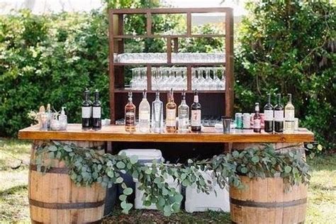 20 Rustic Country Wedding Drink Bar Ideas Hi Miss Puff