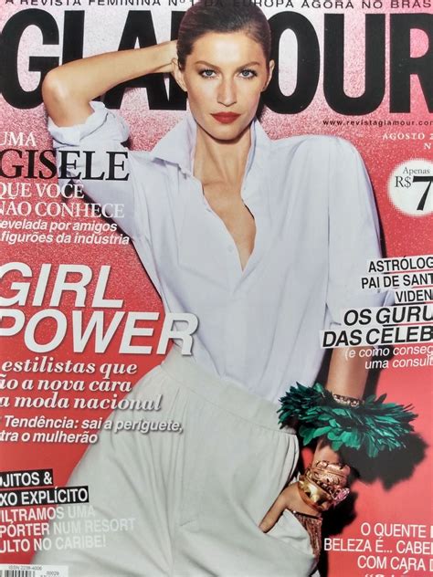 Revista Glamour Gisele Bundchen Livro Edições Globo Usado 77090467 Enjoei