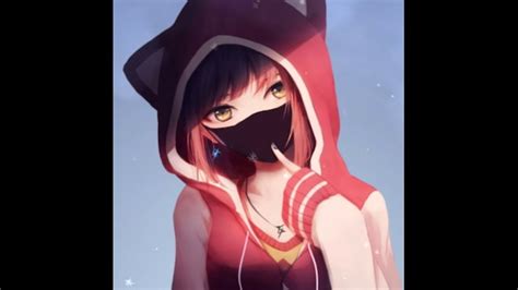 Anime Girl In Hoodie Wallpaper