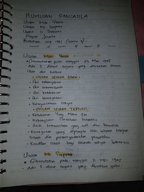 RUMUSAN PANCASILA
