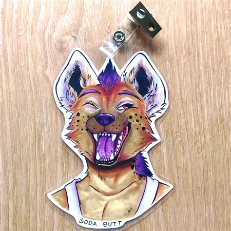 Furry Badge Fursona Head Badges Custom Etsy