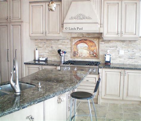 To find out if a stacked stone backsplash will work in your kitchen, take natural stacked stone backsplash tiles for kitchens and bathrooms. Tuscan Backsplash - Tile Wall Murals - Tiles Backsplashes