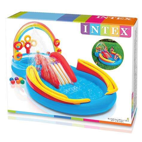 Alberca Inflable Play Center Rainbow Ring Intex Para Niños 162284 En Mercado Libre