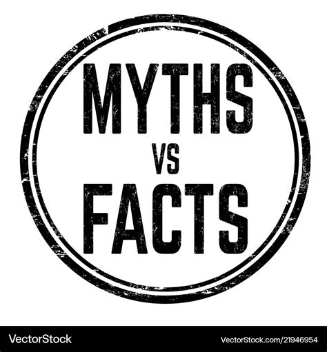 Myths Vs Facts Sign Or Stamp Royalty Free Vector Image
