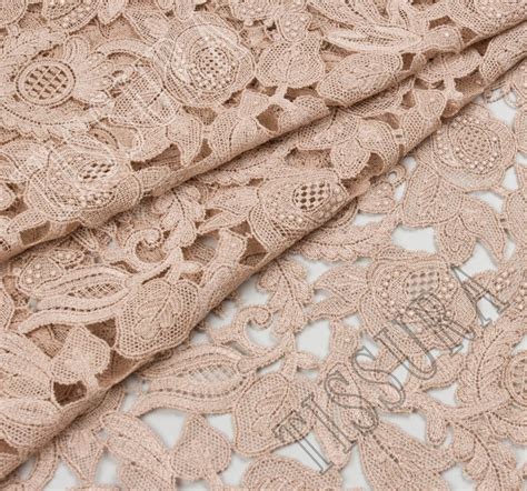 Guipure Lace Fabric Exclusive Fabrics From Switzerland By Bischoff Sku 00069176 At 465 — Buy